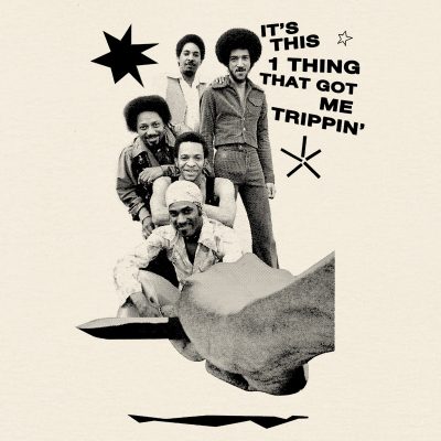 design of the tearjerker silkscreen DIY t-shirt of "1 Thing" sampled from 70s Funk band The Meters.