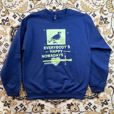 Front view of the tearjerker screen printed DIY sweatshirt