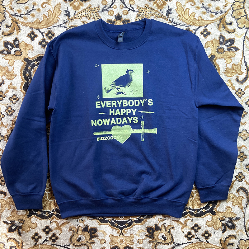 Front view of the tearjerker screen printed DIY sweatshirt